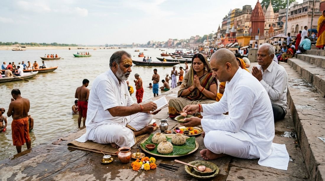 Vedic rituals performed at the sacred ghats of Gaya Ji